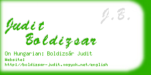 judit boldizsar business card
